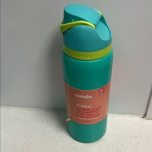 Owala Teal Insulated Water Bottle with Built-in Straw